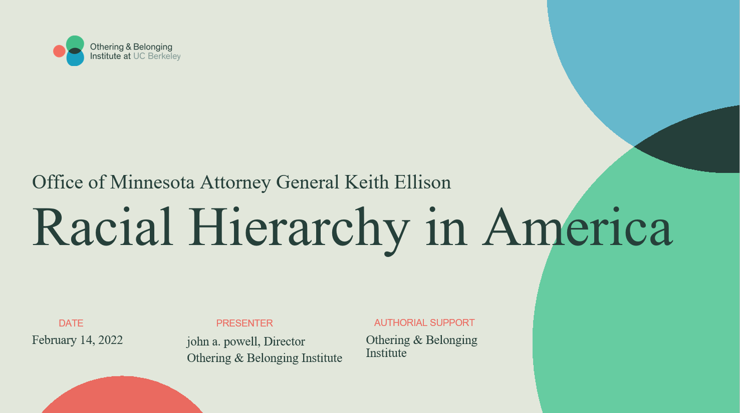 Racial Hierarchy In America Othering And Belonging Institute 